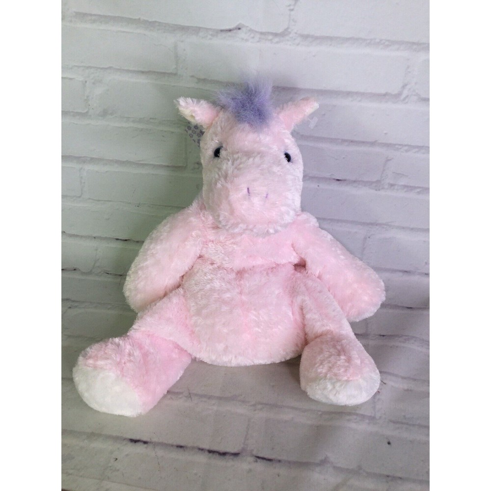 Mary Meyer FLIP FLOPS Pink Unicorn Plush Stuffed Animal Toy Purple Mane